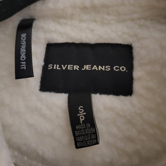 Unisex New White Winter Fleece Jacket Small - Picture 4 of 5